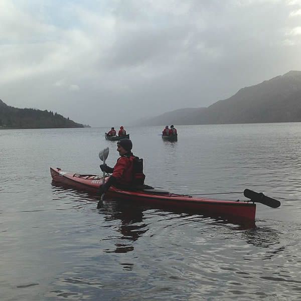 Kayaking on Loch Ness